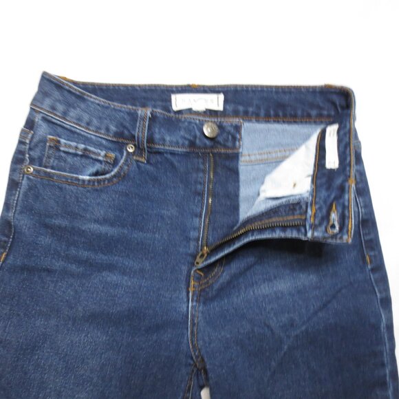 HARPER womens JEANS straight HiGH RISE frayed CROPPED ankle SIZE 27 - Picture 5 of 10